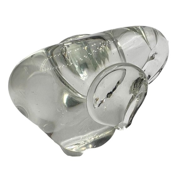 Handcrafted Clear Art Glass Elephant Figurine/Paperweight Collector Gift Rare - Picture 10 of 12